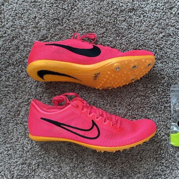 Nike Zoom Mamba 6 Hyper Pink Racing Track Spikes Sz Men 8.5 Women 10 DR2733 600 - Picture 4 of 5